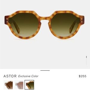 KREWE Astor in Fernet (Brown Tortoise Check)